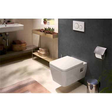Hansgrohe EeluPura Original Q wc-szett, fali rögzítésű WC 540, AquaChannel flush, SmartClean, és fedél SoftClose,