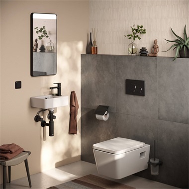 Hansgrohe EeluPura Original Q wc-szett, fali rögzítésű WC 540, AquaChannel flush, SmartClean, és fedél SoftClose,