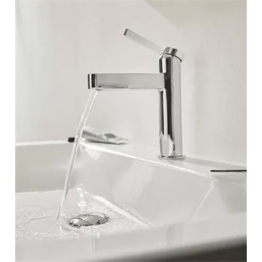 Hansgrohe Finoris 100 egykaros mosdócsaptelep Push-Open lefolyógarnitúrával króm