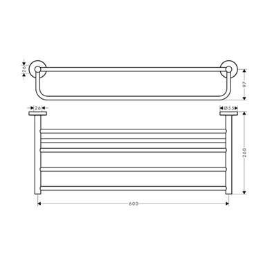 Hansgrohe Logis Universal törölközőtartó króm