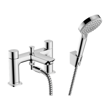 Hansgrohe Neovis Q peremre szerelhető kádcsaptelep váltószeleppel és kézi zuhannyal,2-lyukas, króm