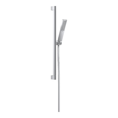 Hansgrohe Pulsify E zuhanyszett zuhanyrúddal, 65 cm, 1jet, EcoSmart Plusz, króm
