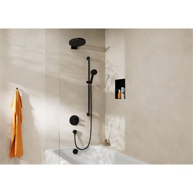 Hansgrohe Pulsify S 206 fejzuhany 1 jet, EcoSmart, matt fekete