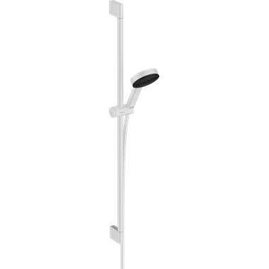 Hansgrohe Pulsify S Select 105 Relaxation zuhanyszett 3 jet, EcoSmart, 90 cm-es zuhanyrúddal, matt fehér
