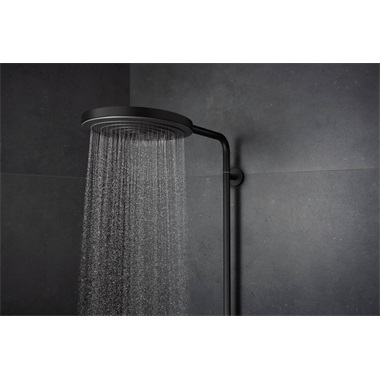 Hansgrohe Pulsify S Puro  zuhanyszett showerpipe 260, 1jet, EcoSmart, Ecostat Fine termosztáttal, matt fekete
