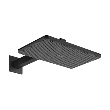 Hansgrohe Raindance Alive Qfejzuhany 21,4x34,3 cm, 2jet, zuhanykarral, matt fekete