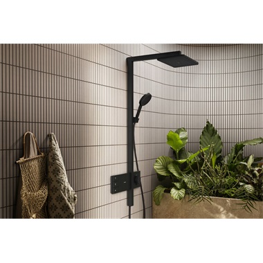 Hansgrohe Raindance Alive Q showerpipe 210/340, 2jet, showerselect comfort, matt fekete