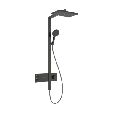 Hansgrohe Raindance Alive Q showerpipe 210/340, 2 jet, showerselect comfort szálcsiszolt fekete króm