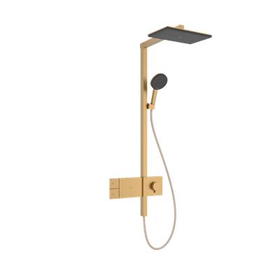 Hansgrohe Raindance Alive Q showerpipe 210/340, 1jet, showerselect comfort, szálcsiszolt bronz