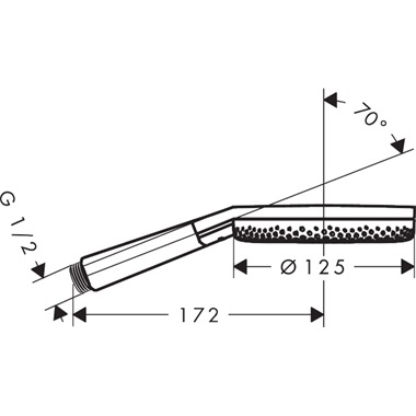Hansgrohe Raindance Alive Select S kézizuhany 125 mm, 3jet