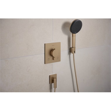 Hansgrohe Raindance Alive Select S zuhanyszett 125, 3jet, Ecosmart+  designflex 160 cm, szálcsiszolt bronz