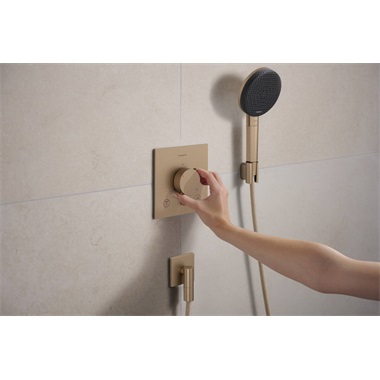 Hansgrohe Raindance Alive Select S zuhanyszett 125, 3jet, Ecosmart+  designflex 160 cm, szálcsiszolt bronz