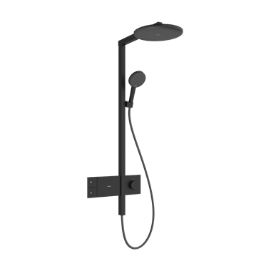Hansgrohe Raindance Alive S showerpipe 300, 1jet, ecosmart, showerselect comfort, matt fekete