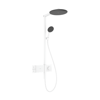 Hansgrohe Raindance Alive S showerpipe 300, 1 jet, Ecosmart, showerselect comfort, matt fehér