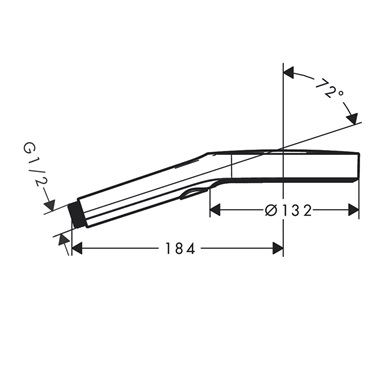 Hansgrohe Rainfinity 130 kézizuhany 3 jet, matt fehér