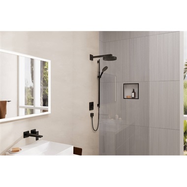 Hansgrohe Rainfinity 250 fejzuhany 1 jet mennyezeti csatlakozással, matt fekete