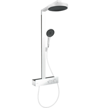 Hansgrohe Rainfinity zuhanyszett Showerpipe 250, 1jet EcoSmart, Showertablet 350, matt fehér