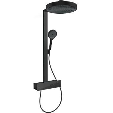 Hansgrohe Rainfinity Showerpipe 360 zuhanyszett, 1jet, showertablet 350, matt fekete