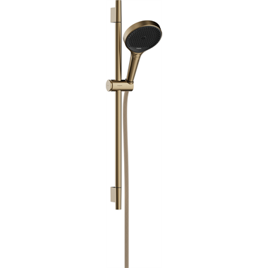 Hansgrohe Rainfinity zuhanszett 3 jet, S Puro zuhanyrúddal 65 cm, Designflex zuhanytömlő 160 cm, szálcsiszolt bronz
