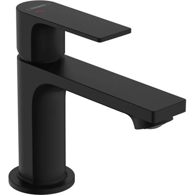 Hansgrohe Rebris E hidegindítású mosdócsaptelep 80, automata lefolyógarnitúrával, matt fekete 