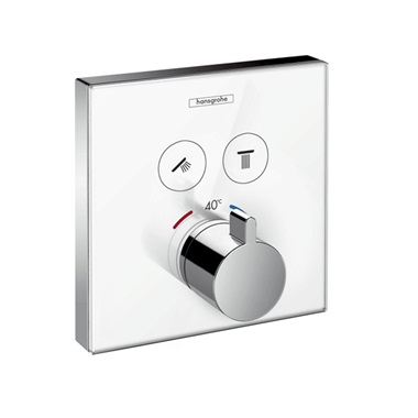 Hansgrohe Showerselect glass falsík alatti termosztátos csaptelep Hansgrohe Showerselect glass falsík alatti termosztátos csaptelep