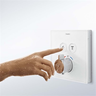 Hansgrohe Showerselect glass falsík alatti termosztátos csaptelep Hansgrohe Showerselect glass falsík alatti termosztátos csaptelep