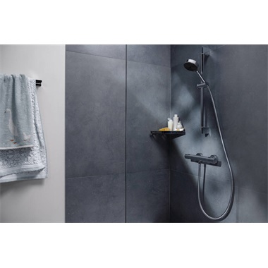 Hansgrohe Unica Pulsify S zuhanyrúd 65 cm, tolócsúszkával és zuhanytömlővel, króm