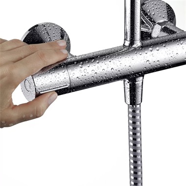 Hansgrohe Vernis Blend zuhanyrendszer 200, 1 jet, termosztáttal króm