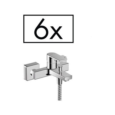Hansgrohe Vernis Shape egykaros kádcsaptelep falsíkon kívüli szereléshez, projekt csomag (6db) króm