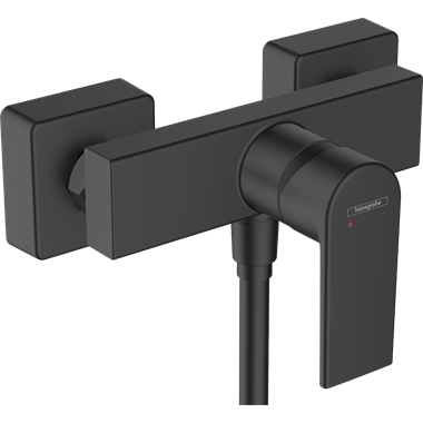 Hansgrohe Vernis Shape falsíkon kívüli egykaros zuhanycsaptelep matt fekete