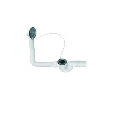 McAlpine kádszifon, kádleeresztő túlfolyóval, láncos 6/4", 40/50 mm