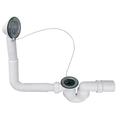 McAlpine kád le-és túlfolyó+ szifon láncos 6/4" 40/50 