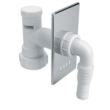 McAlpine mosógépszifon légbeszívós, falon belüli 32 mm