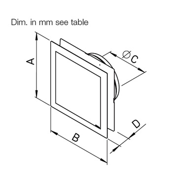 Helios állítható műanyag  levegőmennyiség-szabályzó rács