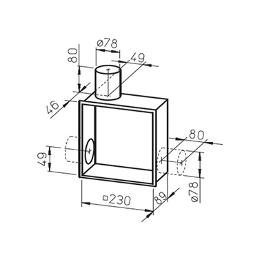 Helios ELS-GU süllyesztett ventilátorház