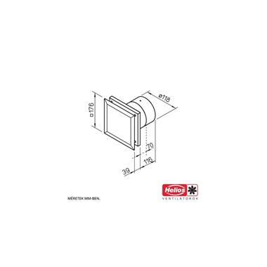 Helios MiniVent M1/120 kisventilátor