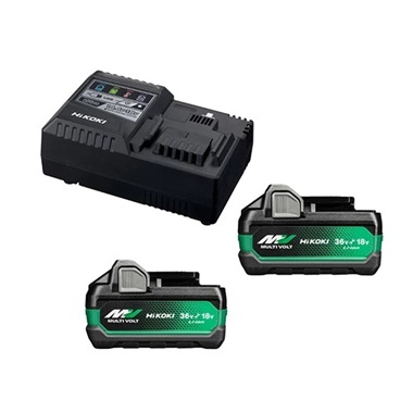 Hikoki gyorstöltő 2 X BSL36A18 (36V/18V - 2.5/5 Ah) + UC18YSL3 (8 A)