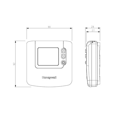 Honeywell Home DT90 szobatermosztát digitális 