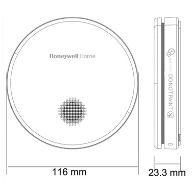 Honeywell Home vészjelző R200S-2 füstérzékelős tűzjelző Honeywell Home vészjelző R200S-2 füstérzékelős tűzjelző