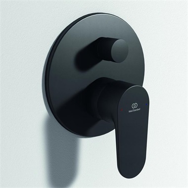 Ideal Standard Cerafine O beépített kádtöltő csaptelep színkészlet, 2 fogyasztó, silk black