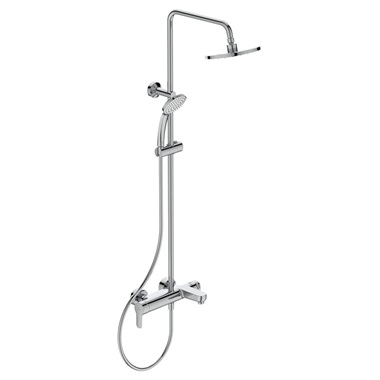 Ideal Standard Cerafine O egykaros zuhanyrendszer kádtöltővel rövid felszállócsövel, króm Ideal Standard Cerafine O egykaros zuhanyrendszer kádtöltővel rövid felszállócsövel, króm