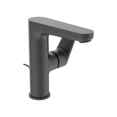 Ideal Standard Cerafine O mosdócsaptelep, leeresztővel, 155 mm, silk black