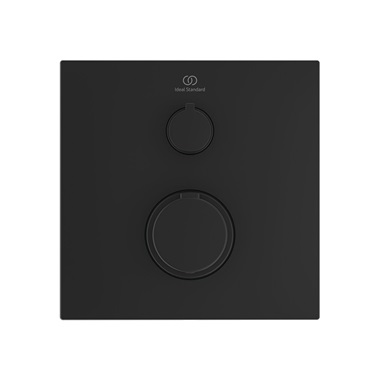 Ideal Standard Ceratherm C100 beépített termosztátos zuhany csaptelep színkészlet, 1 fogyasztó, silk black (fekete)