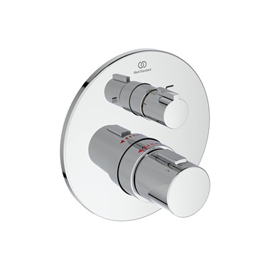 Ideal Standard Ceratherm T100 beépített termosztátos kádtöltő csaptelep színkészlet, 2 fogyasztó, króm