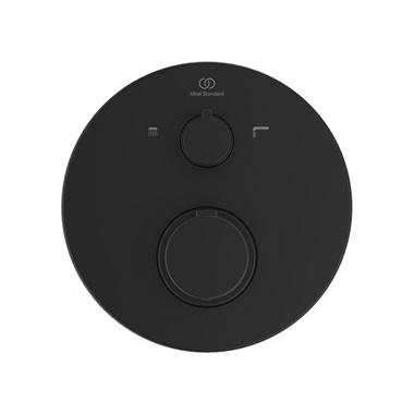 Ideal Standard Ceratherm T100 beépített termosztátos kádtöltő csaptelep színkészlet, 2 fogyasztó, silk black (fekete)