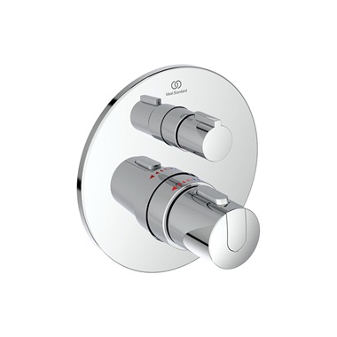 Ideal Standard Ceratherm T100 beépített termosztátos zuhany csaptelep színkészlet, 1 fogyasztó, króm Ideal Standard Ceratherm T100 beépített termosztátos zuhany csaptelep színkészlet, 1 fogyasztó, króm