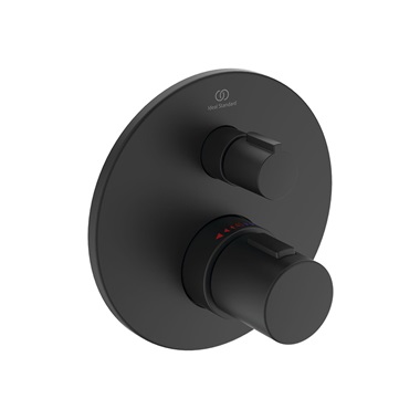 Ideal Standard Ceratherm T100 beépített termosztátos zuhany csaptelep színkészlet, 1 fogyasztó, silk black Ideal Standard Ceratherm T100 beépített termosztátos zuhany csaptelep színkészlet, 1 fogyasztó, silk black