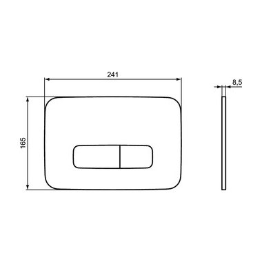 Ideal Standard Oleas M3 nyomólap króm