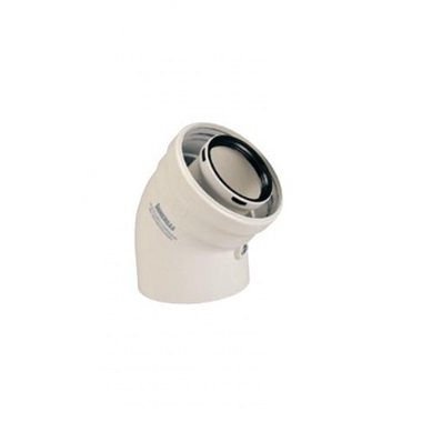 Immergas 60/100 mm-es, 45°-os könyök kondenzációs rendszerhez Immergas 60/100 mm-es, 45°-os könyök kondenzációs rendszerhez