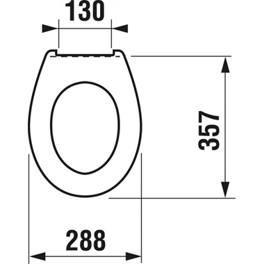 Jika Baby WC ülőke fehér fedél nélkül 28,8x35,7 cm, fehér